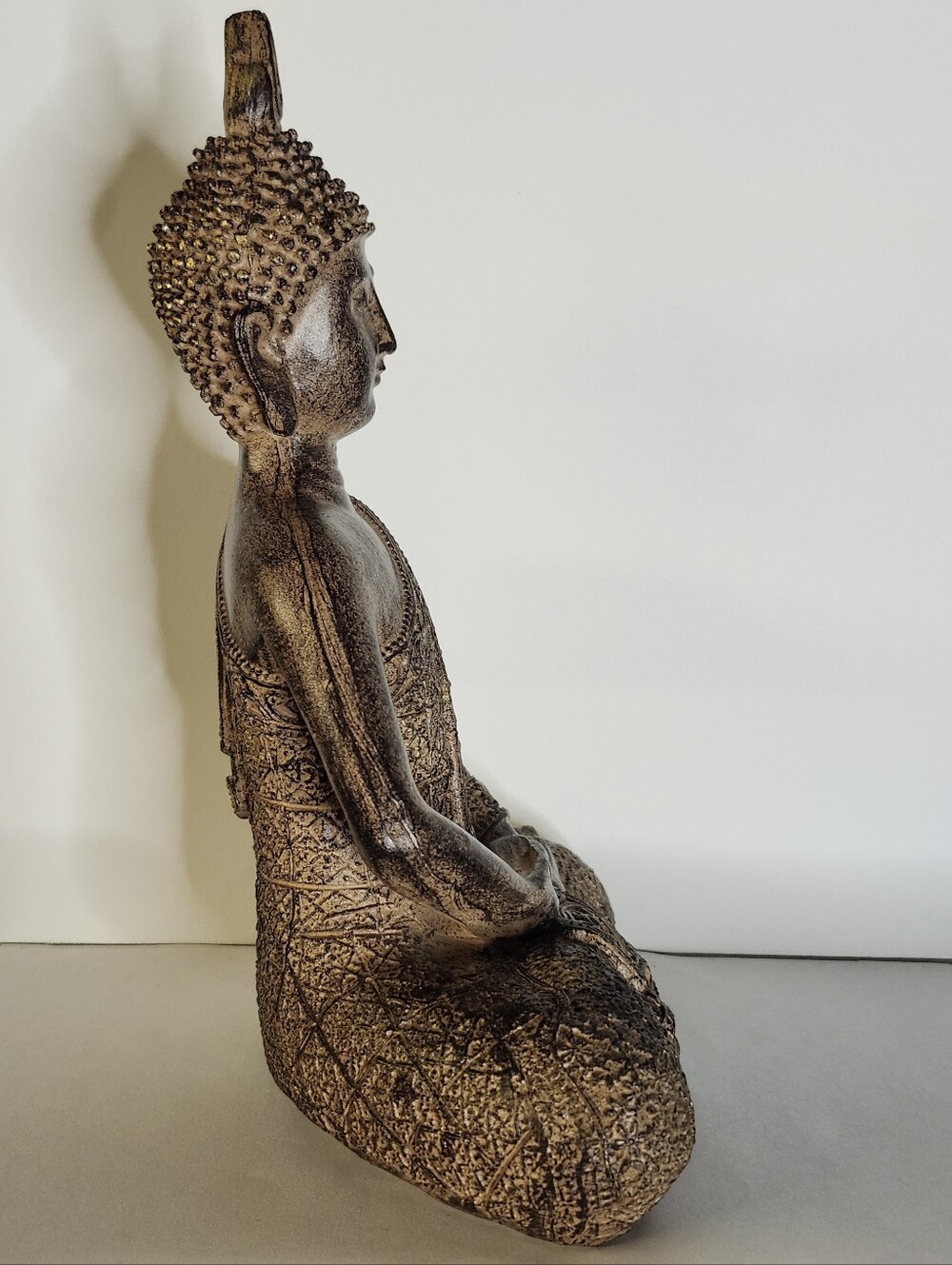 Thai Buddha Statue Lightweight Decorative Modern Gold Multicolor Small - Picture 4 of 8